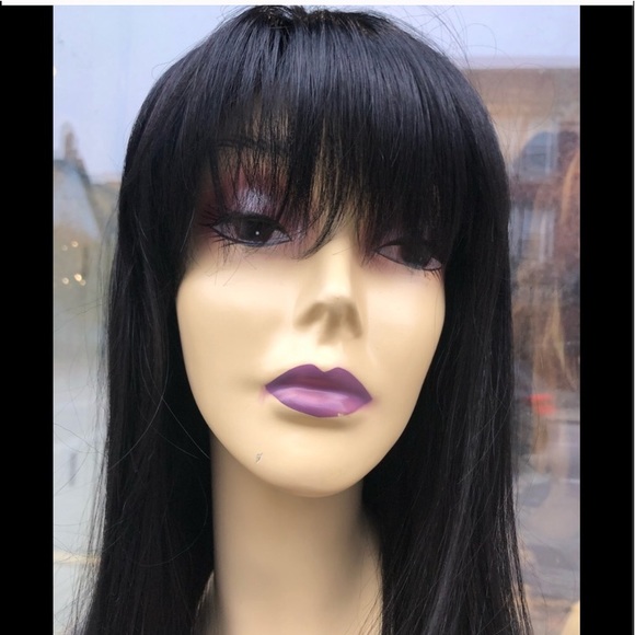 Long Black bangs Wig 2020 hairstyle Tesswigs #1 - Picture 5 of 8